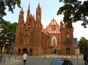 St. Anne's church (left) and behind the St. Francis and St. Bernard's church. 
