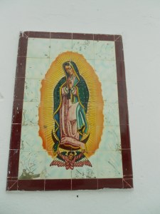 Our Lady of Guadalupe, the image can be seen in many homes in Mexico