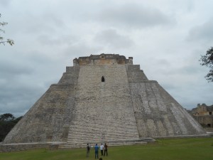 Temple of Magician - standing and clapping in front of you can hear an echo - of course everyone clapped :)
