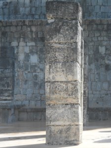 The name comes from carved columns depicting warriors