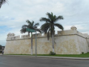 A fort on the south side of the town